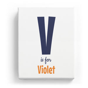 V is for Violet - Cartoony