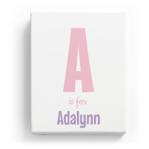 A is for Adalynn - Cartoony