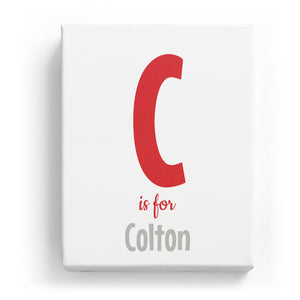 C is for Colton - Cartoony