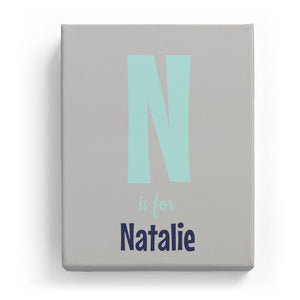 N is for Natalie - Cartoony