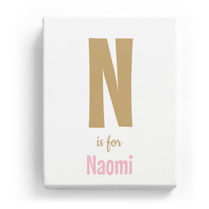 N is for Naomi - Cartoony