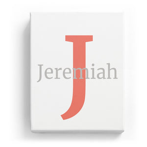 Jeremiah Overlaid on J - Classic