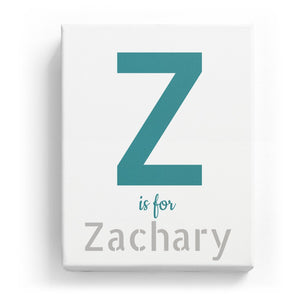 Z is for Zachary - Stylistic