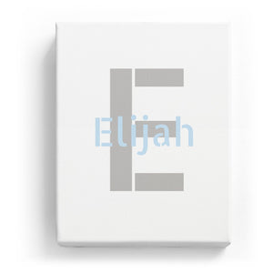 Elijah Overlaid on E - Stylistic