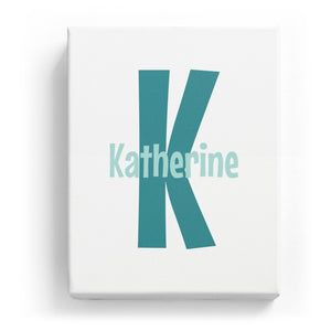 Katherine Overlaid on K - Cartoony