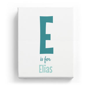 E is for Elias - Cartoony