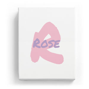 Rose Overlaid on R - Artistic