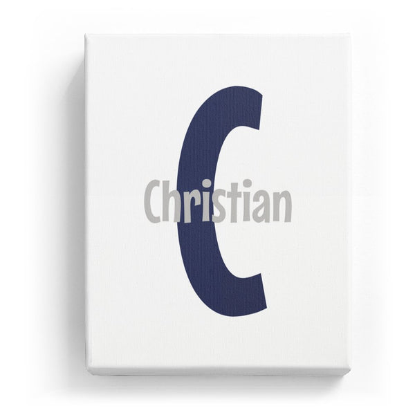 Christian Overlaid on C - Cartoony