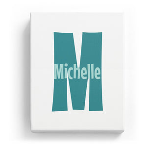 Michelle Overlaid on M - Cartoony