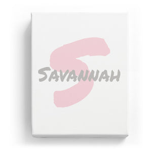 Savannah Overlaid on S - Artistic