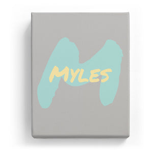 Myles Overlaid on M - Artistic