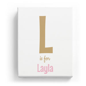 L is for Layla - Cartoony