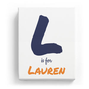 L is for Lauren - Artistic