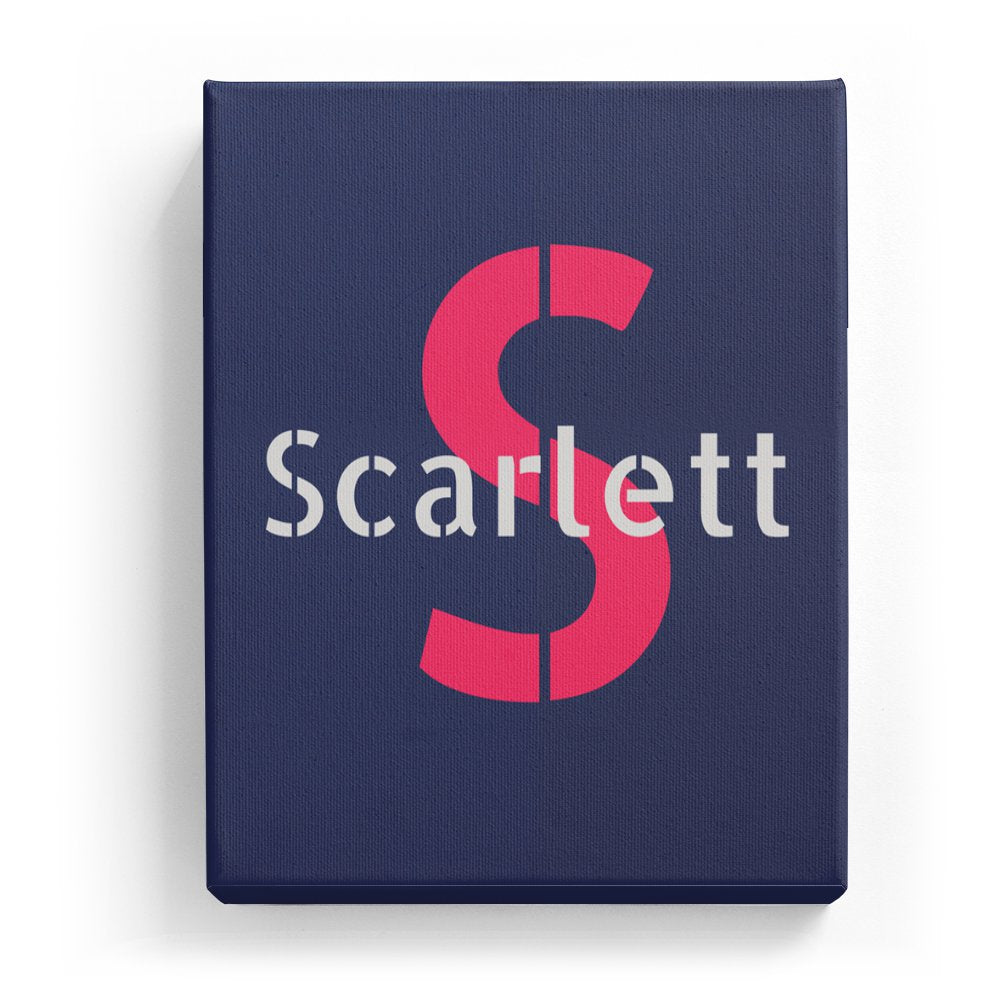 Scarlett's Personalized Canvas Art