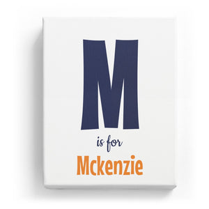 M is for Mckenzie - Cartoony