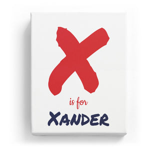 X is for Xander - Artistic