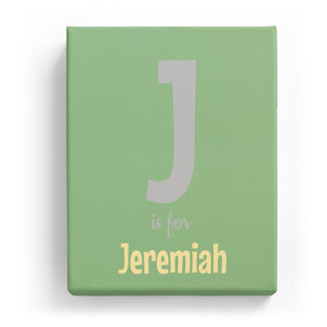 J is for Jeremiah - Cartoony