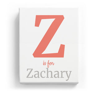Z is for Zachary - Classic