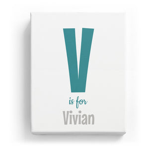 V is for Vivian - Cartoony