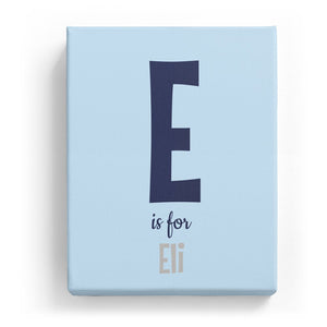 E is for Eli - Cartoony