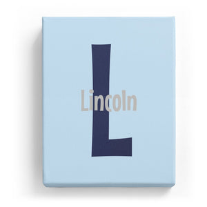 Lincoln Overlaid on L - Cartoony