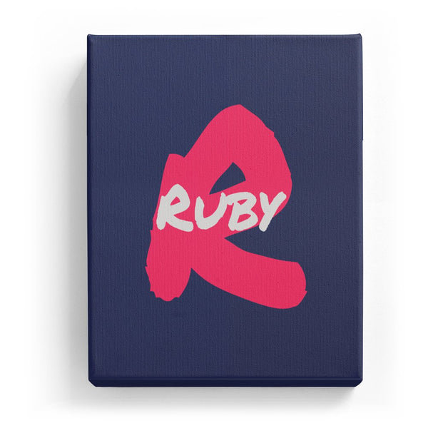 Ruby Overlaid on R - Artistic
