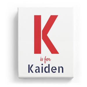 K is for Kaiden - Stylistic