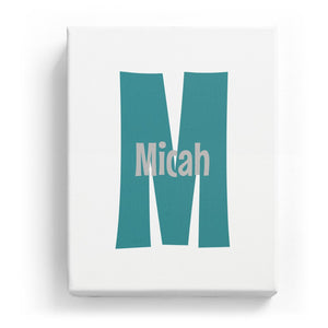 Micah Overlaid on M - Cartoony