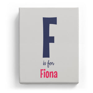 F is for Fiona - Cartoony