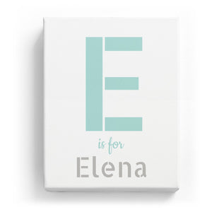 E is for Elena - Stylistic