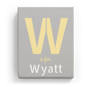 W is for Wyatt - Stylistic