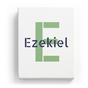 Ezekiel Overlaid on E - Stylistic