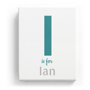 I is for Ian - Stylistic