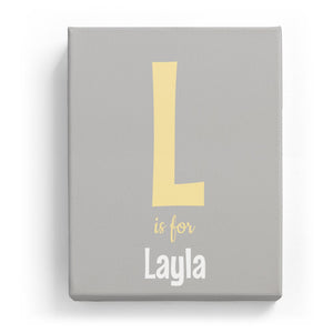 L is for Layla - Cartoony