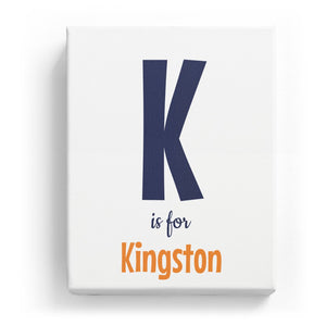 K is for Kingston - Cartoony