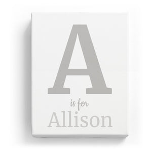 A is for Allison - Classic