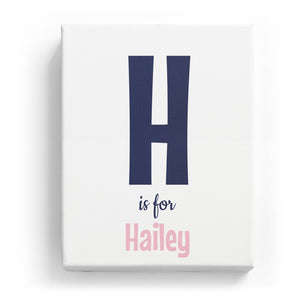 H is for Hailey - Cartoony