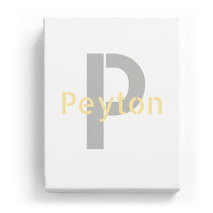 Peyton Overlaid on P - Stylistic