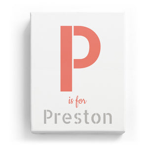 P is for Preston - Stylistic