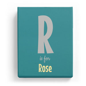 R is for Rose - Cartoony