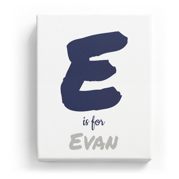 E is for Evan - Artistic