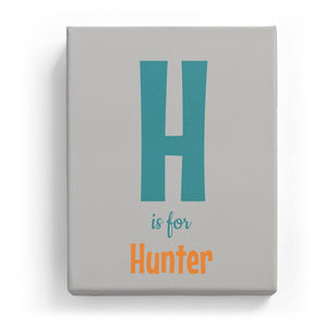H is for Hunter - Cartoony