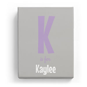 K is for Kaylee - Cartoony