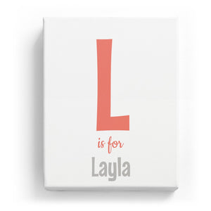L is for Layla - Cartoony