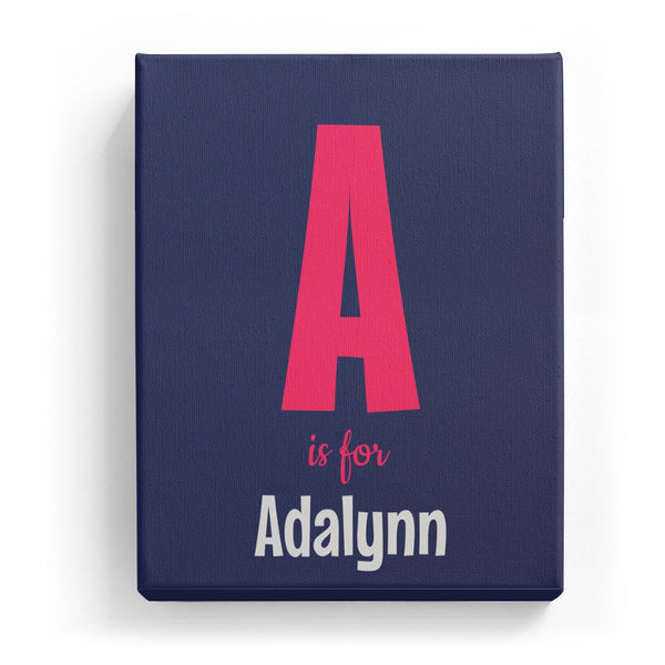 A is for Adalynn - Cartoony