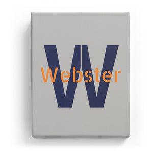 Webster Overlaid on W - Stylistic