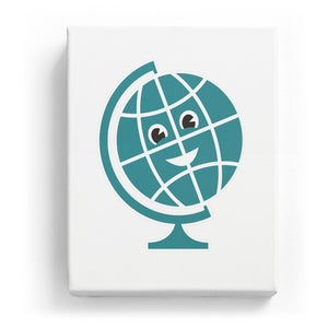 Globe with Face - No Background