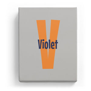 Violet Overlaid on V - Cartoony