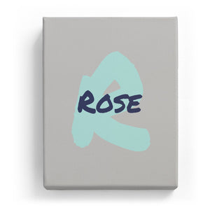 Rose Overlaid on R - Artistic
