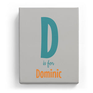 D is for Dominic - Cartoony